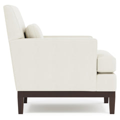 Cumberland White/Cream Leather Chair - Ornate Home