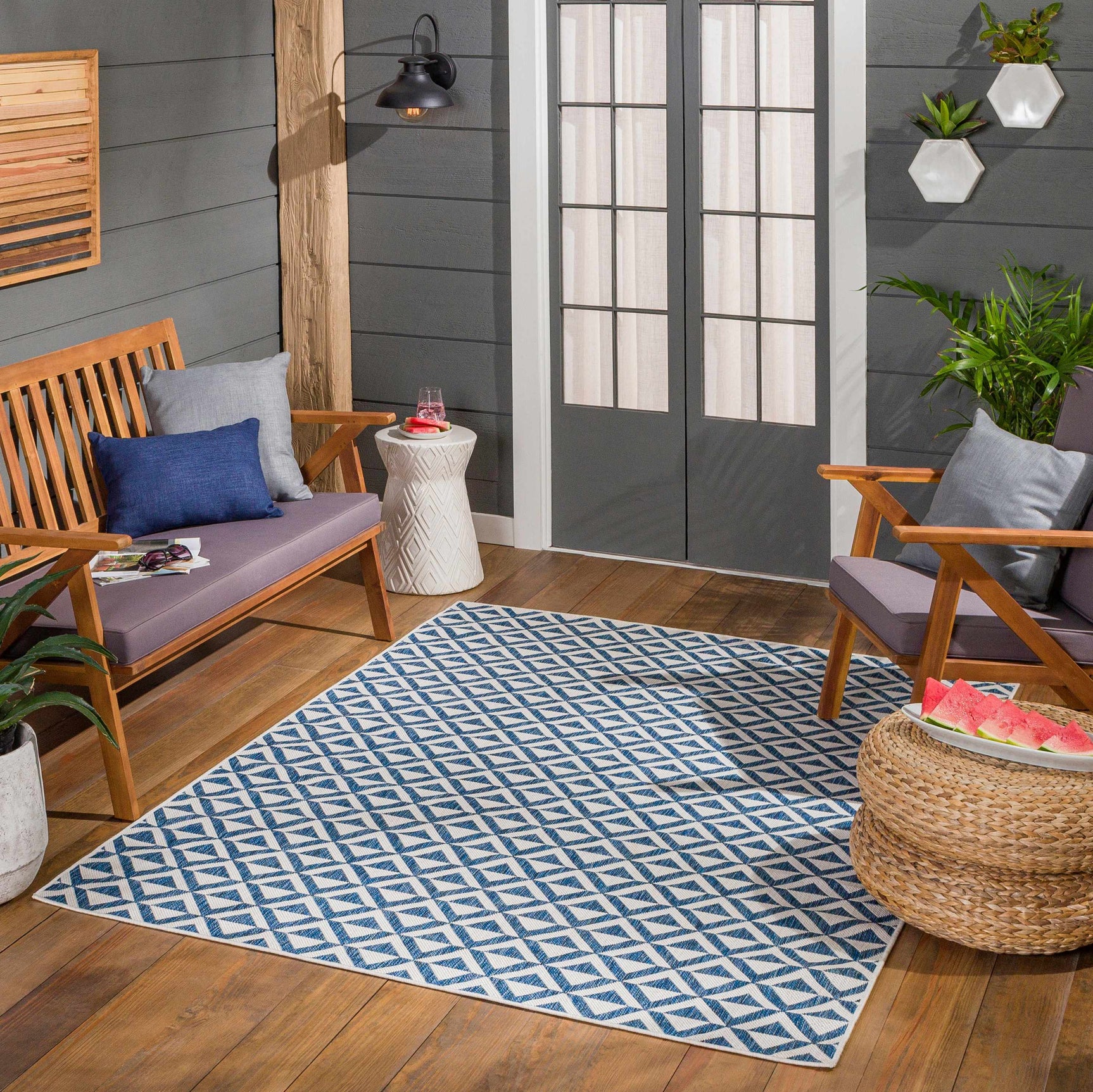 Cumby Denim Outdoor Area Carpet - Clearance - Ornate Home