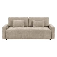 Cumulus Beige Convertible Queen Sleeper Sofa With Charging Ports