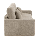 Cumulus Beige Convertible Queen Sleeper Sofa With Charging Ports - Ornate Home