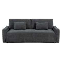 Cumulus Gray Convertible Queen Sleeper Sofa With Charging Ports - Ornate Home