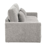 Cumulus Gray Convertible Queen Sleeper Sofa With Charging Ports - Ornate Home