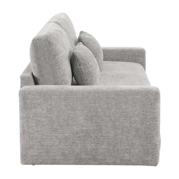 Cumulus Gray Convertible Queen Sleeper Sofa With Charging Ports - Ornate Home