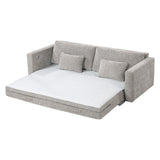 Cumulus Gray Convertible Queen Sleeper Sofa With Charging Ports - Ornate Home