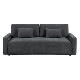 Cumulus Gray Convertible Queen Sleeper Sofa With Charging Ports - Ornate Home