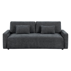 Cumulus Gray Convertible Queen Sleeper Sofa With Charging Ports