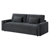 Cumulus Gray Convertible Queen Sleeper Sofa With Charging Ports - Ornate Home