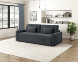 Cumulus Gray Convertible Queen Sleeper Sofa With Charging Ports - Ornate Home