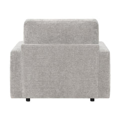 Cumulus Gray Convertible Sleeper Chair With Charging Ports - Ornate Home