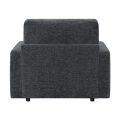 Cumulus Gray Convertible Sleeper Chair With Charging Ports - Ornate Home