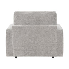 Cumulus Gray Convertible Sleeper Chair With Charging Ports - Ornate Home