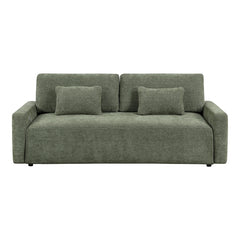 Cumulus Green Convertible Queen Sleeper Sofa With Charging Ports - Ornate Home