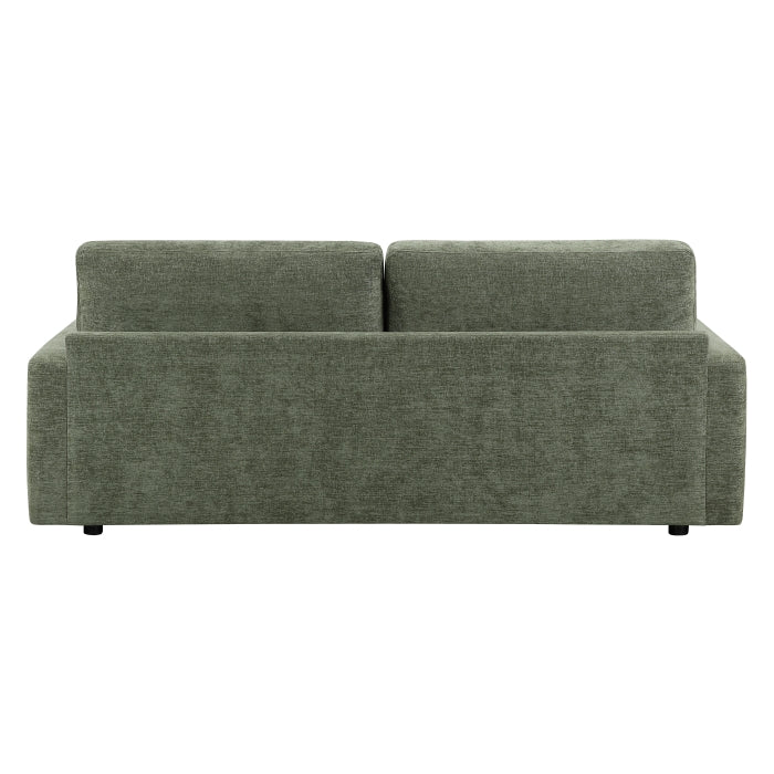 Cumulus Green Convertible Queen Sleeper Sofa With Charging Ports - Ornate Home