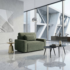 Cumulus Green Convertible Sleeper Chair With Charging Ports - Ornate Home