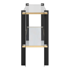 Cunene Black/Gold Contemporary Console Table - Ornate Home