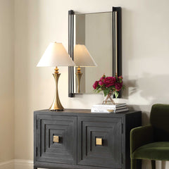 Cunene Black Industrial Wall Mirror - Ornate Home