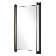 Cunene Black Industrial Wall Mirror - Ornate Home