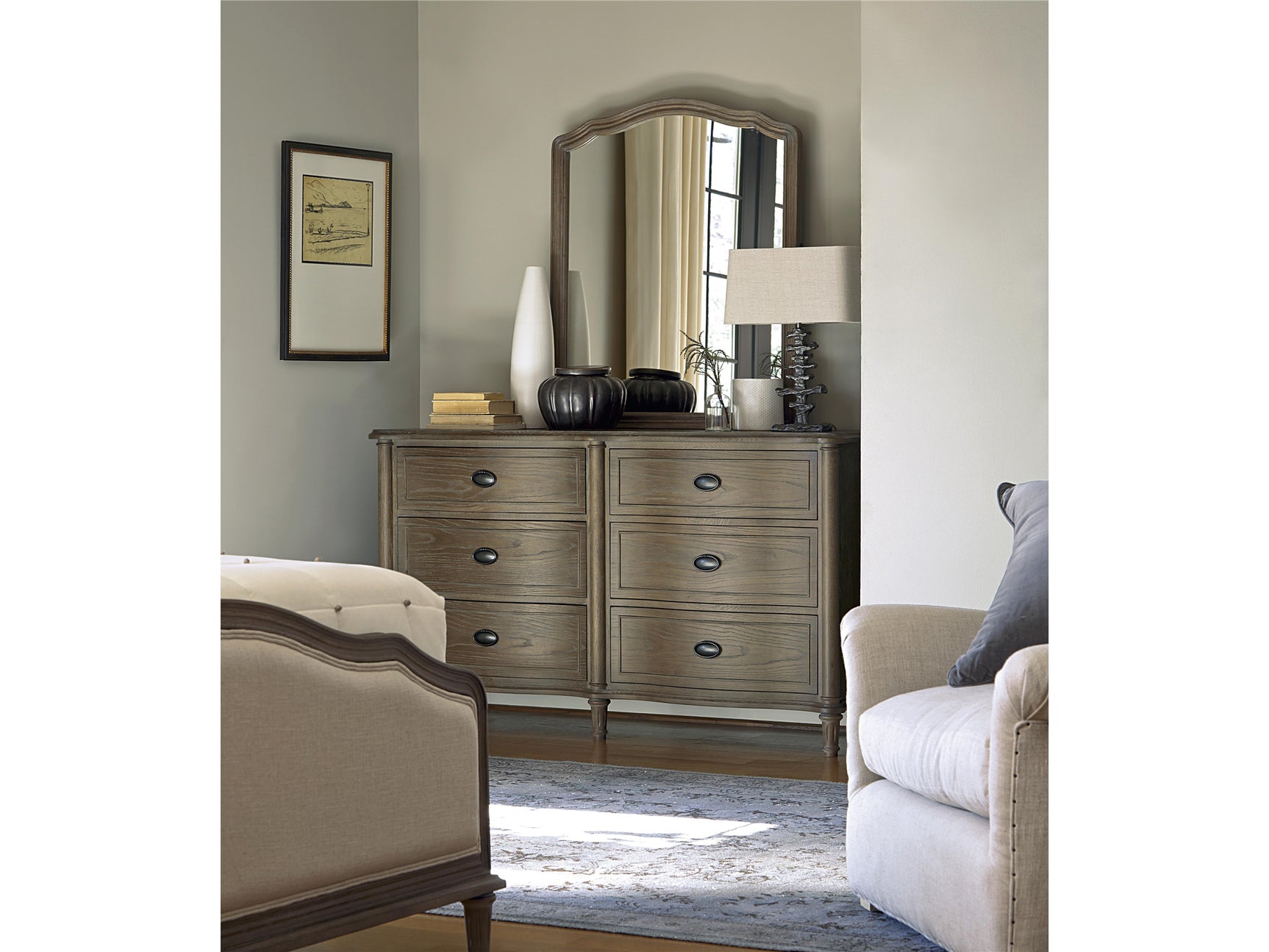 Curated Greige Drawer Dresser - Ornate Home