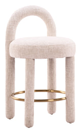 Curco Beige Counter Stool (Set of 2)