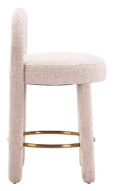 Curco Beige Counter Stool (Set of 2)