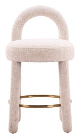 Curco Beige Counter Stool (Set of 2)