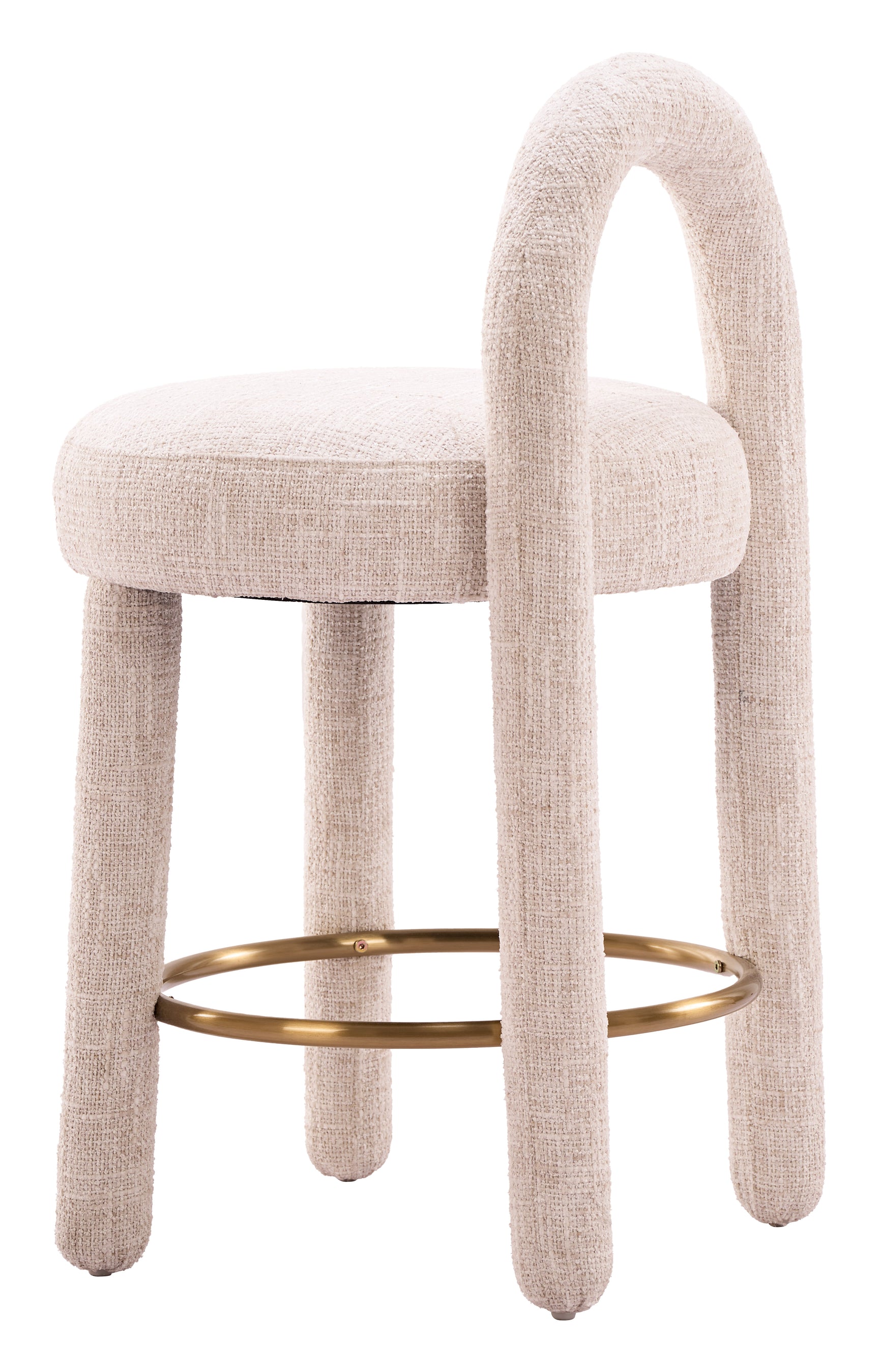 Curco Beige Counter Stool (Set of 2)