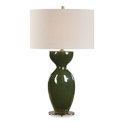 Curhan Green Glaze Table Lamp - Ornate Home