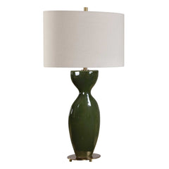 Curhan Green Glaze Table Lamp - Ornate Home