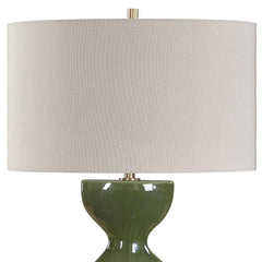 Curhan Green Glaze Table Lamp - Ornate Home