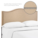 Curl Cafe Nailhead Upholstered Queen Headboard - Ornate Home