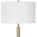 Curran Brass/White Tapered Metal Floor Lamp - Ornate Home
