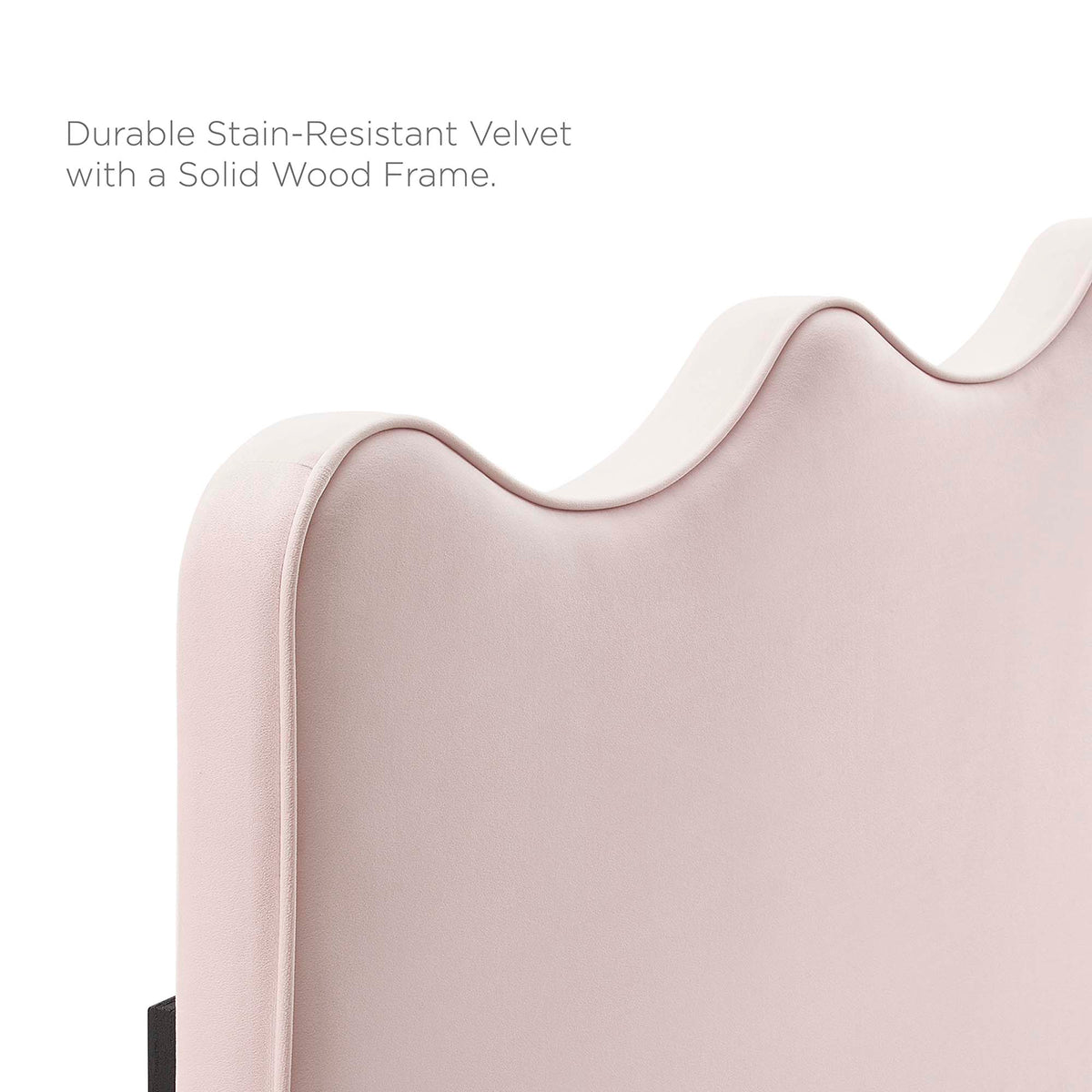 Current Pink Performance Velvet Full Platform Bed - 84x61.5" - Ornate Home