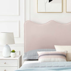Current Pink Performance Velvet Twin Platform Bed - 84x41.5" - Ornate Home
