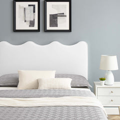Current White Performance Velvet Queen Platform Bed - 84.5x63.5" - Ornate Home