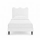 Current White Performance Velvet Twin Platform Bed - Ornate Home