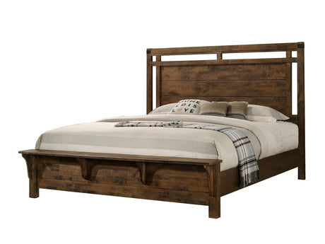 Curtis Brown Queen Panel Bed - Ornate Home