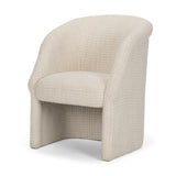 Curtis Cream Barrel Back Dining Arm Chair - Ornate Home