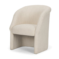 Curtis Cream Barrel Back Dining Arm Chair - Ornate Home