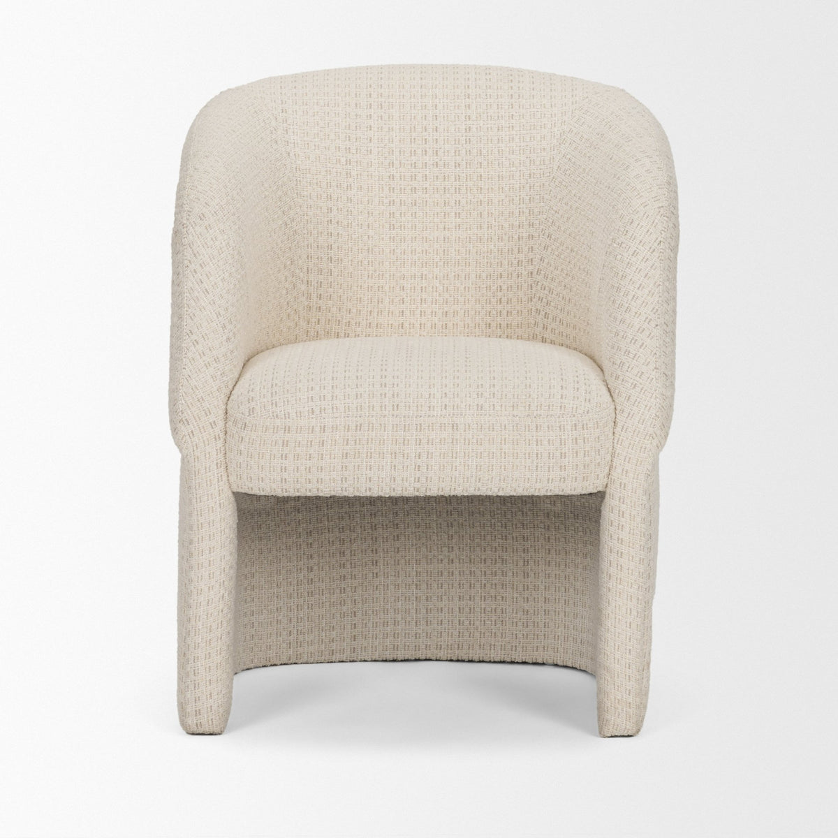 Curtis Cream Barrel Back Dining Arm Chair - Ornate Home