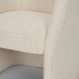 Curtis Cream Barrel Back Dining Arm Chair - Ornate Home