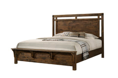 Curtis Weathered Wood Panel Bedroom Set - Ornate Home