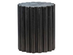 Curtiss Antique Black Outdoor Side Table - Ornate Home
