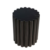 Curtiss Antique Black Outdoor Side Table - Ornate Home