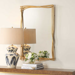 Curved Branches Gold Mirror - Ornate Home