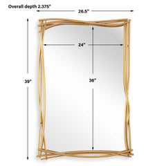 Curved Branches Gold Mirror - Ornate Home