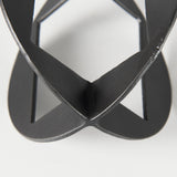 Cusco Black/Gunmetal Iron Small Geometric Decorative Object - Ornate Home