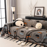 Cute Chenille Couch Cover Throw, Cartoon Soft Washable Sofa Cover for Sectional Sofas - Ornate Home