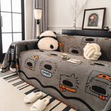 Cute Chenille Couch Cover Throw, Cartoon Soft Washable Sofa Cover for Sectional Sofas - Ornate Home