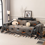 Cute Chenille Couch Cover Throw, Cartoon Soft Washable Sofa Cover for Sectional Sofas - Ornate Home