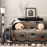 Cute Chenille Couch Cover Throw, Cartoon Soft Washable Sofa Cover for Sectional Sofas - Ornate Home